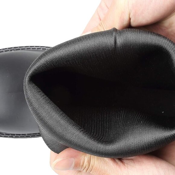 Women’s Waterproof Rubber Chelsea Rain Boots Calf High Slip On - Picture 5 of 7